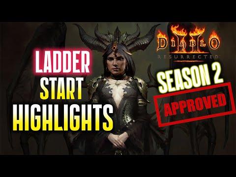 My EARLY LADDER HIGHLIGHTS, Diablo 2 Resurrected Season 2 Ladder Reset, Day 1-3ish